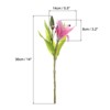 Unique Bargains Home Decor Lily Fake Artificial Flowers in Vase for Centerpiece Table - 2 of 4