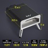 Deco Chef Electric Pizza Oven with 12" 2-in-1 Pizza Stone & Grill, 13" Double Wall Oven - 3 of 4