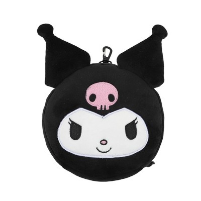 Kuromi Convertible Neck Pillow With Eye Mask & 3D Ears