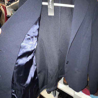 Allegra K Women's Work Office Lapel Collar Stretch Suit Blazer Dark ...