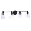 Craftmade Lighting Emilio 4 - Light Vanity in  Flat Black - 4 of 4