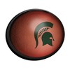 College Football Pigskin Design Oval Slimline Lighted Wall Sign - 2 of 4