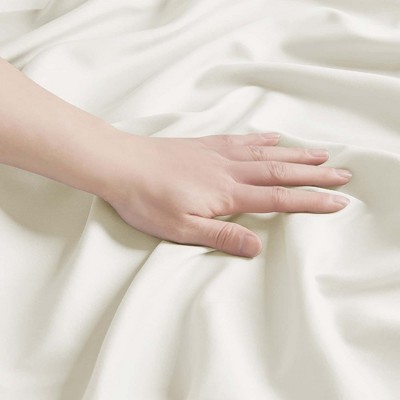 Off-White Microfiber Standard/Queen Pillowcases Set of 2