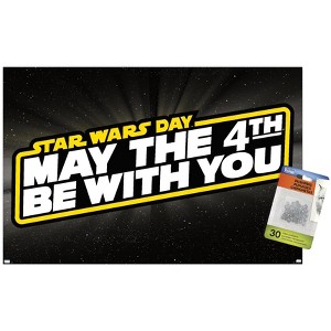 Trends International Star Wars - May the 4th - Logo Unframed Wall Poster Prints - 1 of 4