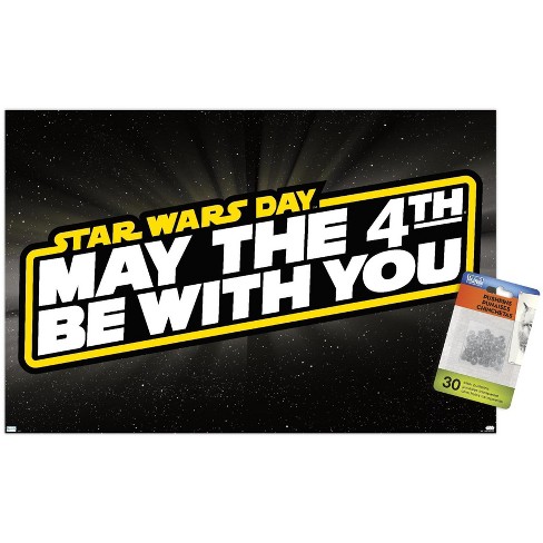 Trends International Star Wars - May the 4th - Logo Unframed Wall Poster Prints - image 1 of 4