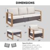 Buenhomino 5PC Outdoor Patio Conversation Set with Ottoman - 3 of 4