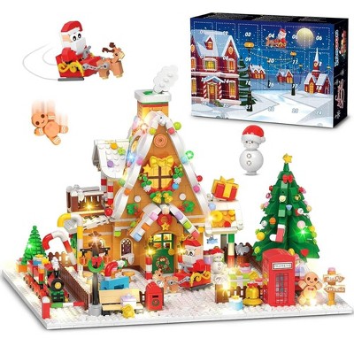 INSOON Gingerbread House Building Set 1760PC Advent Calendar Christmas Countdown Kit for Adults & Kids Ages 10+