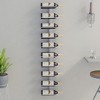 vidaXL Modern Wall-Mounted Metal Wine Rack - Storage for 10 Bottles - Easy Installation - Ideal for Kitchen, Bar or Pantry - White - 2 of 4