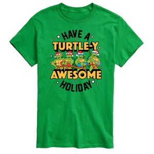 Men's - Teenage Mutant Ninja Turtles - Turtley Awesome Group Short Sleeve Graphic T-Shirt - 1 of 4