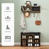 31.5" Wide Hall Tree with Bench and Shoe Storage - 4 of 4