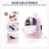 Generic Mini Backpack Keychain Wristlet Pouch Small Change Coin Purse Cute Zipper Wallet With 3 RFID Card Slots Airpods Cosmetics - 4 of 4