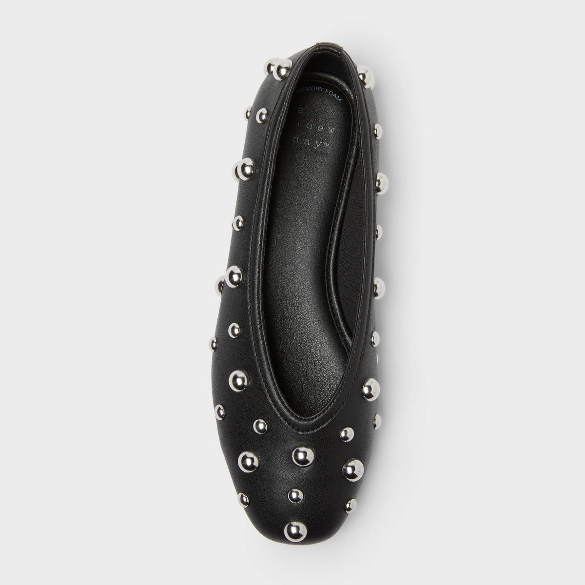 Обувь A New Day Women’s Sammie Studded Ballet Flats with Memory Foam Insole – A New day™ Black 5 — фото 3