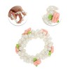 Unique Bargains Grace Arrow Grid Long Pearl Ribbon Hair Elastic Band 1 Pc - 3 of 4