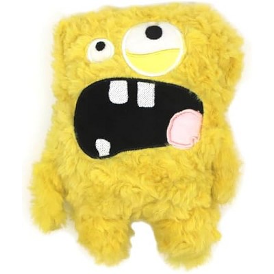 Squeaky Dog Toy, Plush Stuffed Dog Toy Keep Them Busy Tug of War Dog Chew Toy for Small Medium Large Dogs (Yellow)