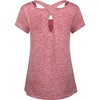Anna-Kaci Active Women's Yoga Tops Activewear Running Workouts Cross Back Sports Shirts - 2 of 4