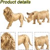 TEMI 7-Piece Gold Safari Animal Figures, Metallic Plastic Wild Animal Toys for Kids - 3 of 4