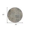 Taupe Beige And Tan Patchwork Washable Indoor Outdoor Area Rug - 3 of 4