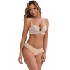 INSPIRE CHIC Women's Low-Waisted Butt Lifting Underwear Thread Cotton Comfortable Briefs 5 Packs - 4 of 4