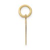 Black Bow Jewelry 14k Yellow Gold, Athletic Collection, Small Polished Number 7 Pendant - 2 of 4