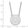 Black Bow Jewelry 14k White Gold Colorado State Rams NCAA Necklace 18 Inch - 2 of 4