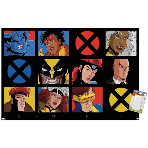 Trends International Marvel Comics - The X-men - 90s Animated Grid Unframed  Wall Poster Prints : Target