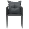 vidaXL Patio Chairs 2 pcs with Pillows Poly Rattan Black - 3 of 4