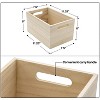 Sorbus Wood Crates - Organizer Bins, Wooden Box for Pantry Organizer Storage, Closet, , Cabinet Organizers, Containers for Organizing - 3 of 4