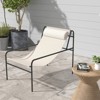Tangkula 2 Pieces Patio Sling Chair Modern Accent Chair w/ Removable Headrest & Sturdy Metal Frame - 3 of 4