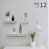 AZL1 Life Concept Bookshelf Floating Wall Shelf Wall Mounted Wood Shelves Hanging Wall Decor Home Room Coffee Shop, White, 17.91"*3.94"*1.57" - 2 of 4