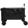 Grungis 480lbs Heavy Duty Folding Wagon Cart,All-Terrain Shopping Cart with Removable Tailgate,Weatherproof Utility Cart for Camping,Shopping - 2 of 4
