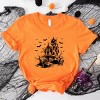 Simply Sage Market Haunted House And Bats Short Sleeve Tee - 3 of 4