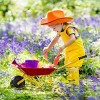 Infans Kids Metal Wheelbarrow Children's Size Outdoor Garden Backyard Play Toy Red - 3 of 4
