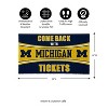 Evergreen Come Back with Tickets University Of Michigan 28" x 16" Woven PVC Indoor Outdoor Doormat - 2 of 4