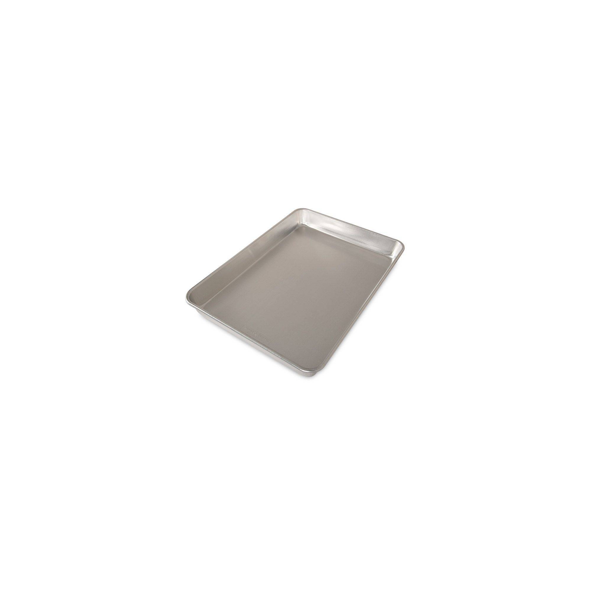 Nordic Ware 17.9"x13" Aluminum Naturals High Sided Cake Sheet Pan: Hand Wash, Oven-Safe Baking Pan, Silver