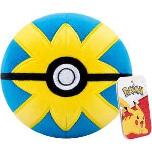Pokemon 5" Quick Ball Plush - Generation 4 Poke Ball - Authentic Soft Stuffed Pokeball Toy with Weighted Bottom - Gift for Kids, Boys, Girls - 2+ - 1 of 4