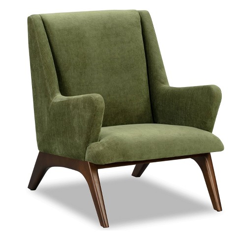 Giorgio Lounge Chair Distressed Green Velvet Poly Bark Target