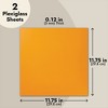 Okuna Outpost 2-Pack 12x12-Inch Opaque Acrylic Plexiglass Sheet Measuring 11.75x11.75 Inches, 3mm Thick Square Acrylic Panels, Orange - 3 of 4