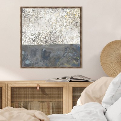 Almost There IV Abstract Canvas Print with Bronze Floater Frame