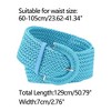 Allegra K Women's Wide Woven Waist Belts Braided Belts for Dress Chunky Buckle 23.62-35.43" - 3 of 4