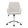 NicBex Office Chair Modern Height Adjustable Ergonomic Chair Computer Chair with 5 Casters and Silver Base for Office, Study, Bedroom, Beige - 3 of 4