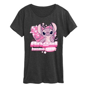 Women's - Lilo and Stitch - Y2K Angel Short Sleeve Graphic T-Shirt - 1 of 4