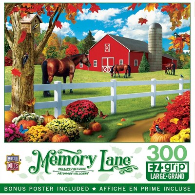 MasterPieces 300 Piece EZ Grip Jigsaw Puzzle - Rolling Pastures - 18"x24"