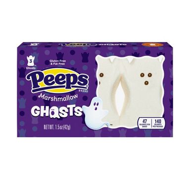 Peeps Halloween Marshmallow Ghosts Candy - 1.5oz/3ct