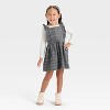 OshKosh B'gosh Toddler Girls' Plaid Skirtall Set - Gray/White - 3 of 4