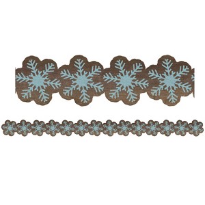 Teacher Created Resources® Home Sweet Classroom Snowflakes Die-Cut Border Trim, 35 Feet Per Pack, 6 Packs - 1 of 3