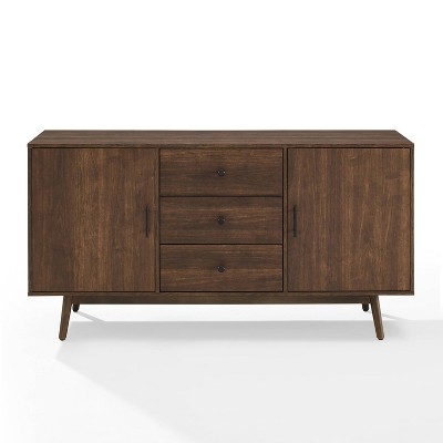 Lucas Walnut Mid-Century Modern Sideboard with Drawers