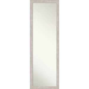 17" x 51" Non-Beveled Marred Silver Wood on The Door Mirror - Amanti Art: Includes Mounting Hardware, Wood Frame - 1 of 4