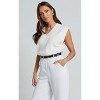 Womens V Neck Sweater Vest Trendy Cap Sleeve Sweater Winter Pullover Sweater Vest Sleeveless Knit Tops - 4 of 4