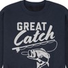 Men's - Instant Message - Great Catch Graphic Fleece Sweatshirt - 2 of 4