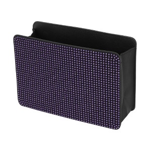 Unique Bargains Car Trash Can Portable Seat Back Trash Bin Purple 1 Pc - 1 of 4